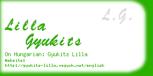 lilla gyukits business card